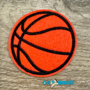 On A Whim Hats Basketball Iron-On Patch