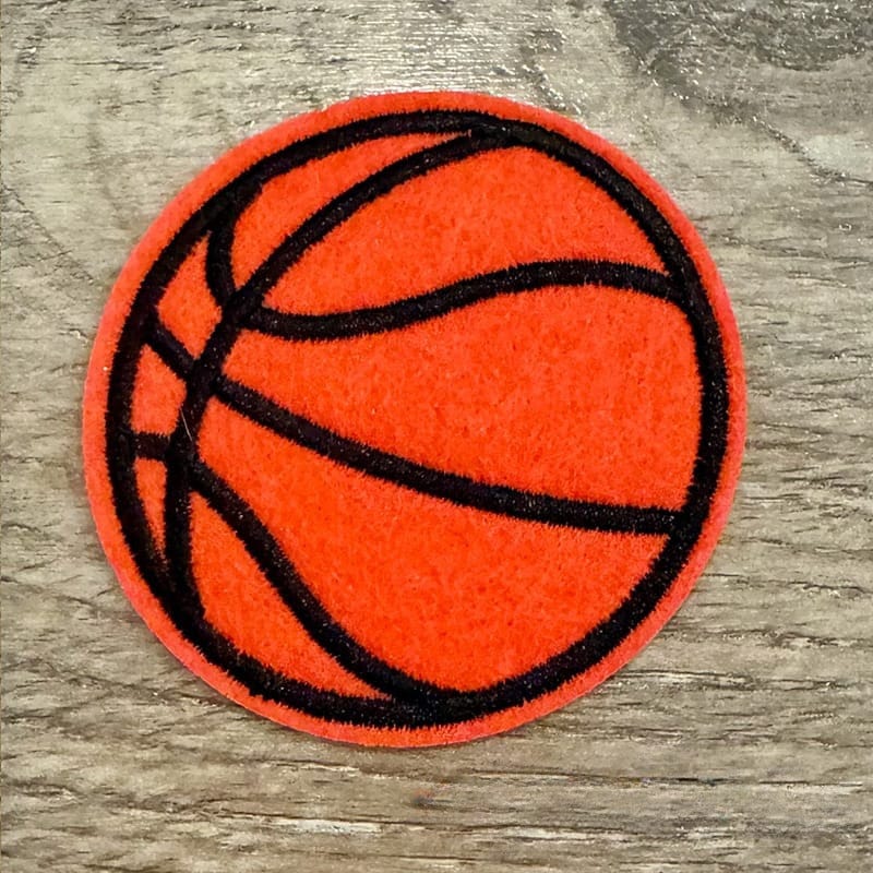 On A Whim Hats Basketball Iron-On Patch