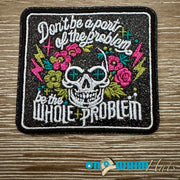 On A Whim Hats Be the Whole Problem Iron-On Patch