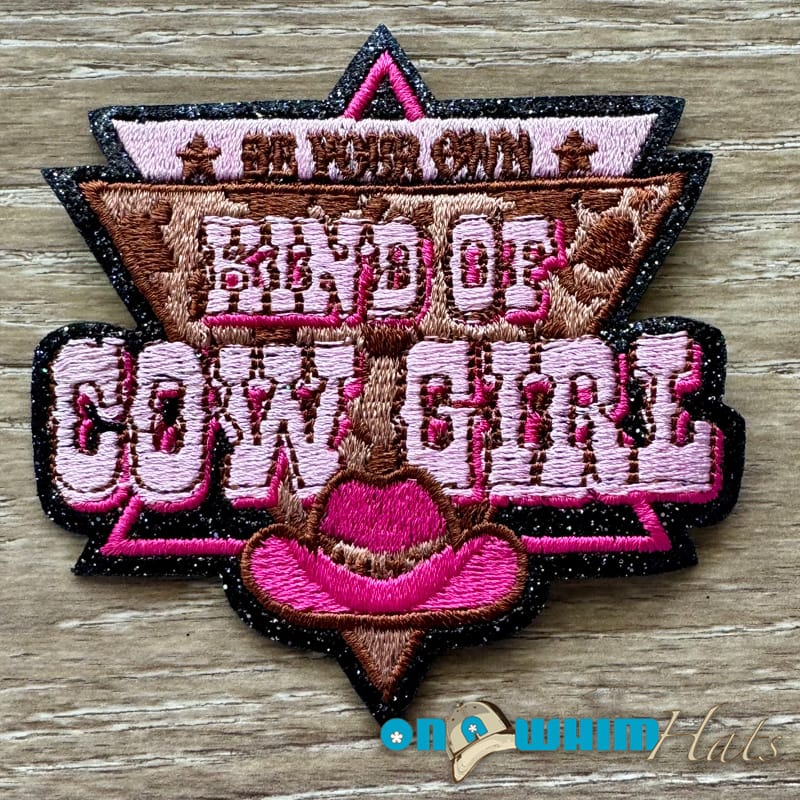 On A Whim Hats Be your Own Cowgirl Iron-On Patch
