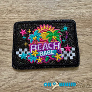 On A Whim Hats Beach Babe Iron-On Patch
