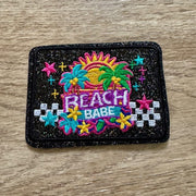 On A Whim Hats Beach Babe Iron-On Patch
