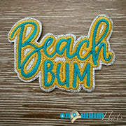 On A Whim Hats Beach Bum Iron-On Patch