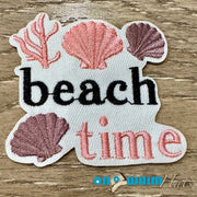 On A Whim Hats Beach Time Iron-On Patch
