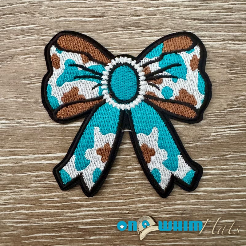On A Whim Hats Beautiful Bow Iron-On Patch