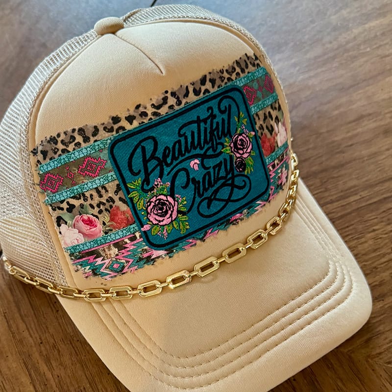 On A Whim Hats Beautiful Crazy Handmade Trucker Hat