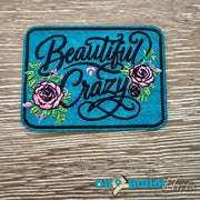 On A Whim Hats Beautiful Crazy Leather Iron-On Patch