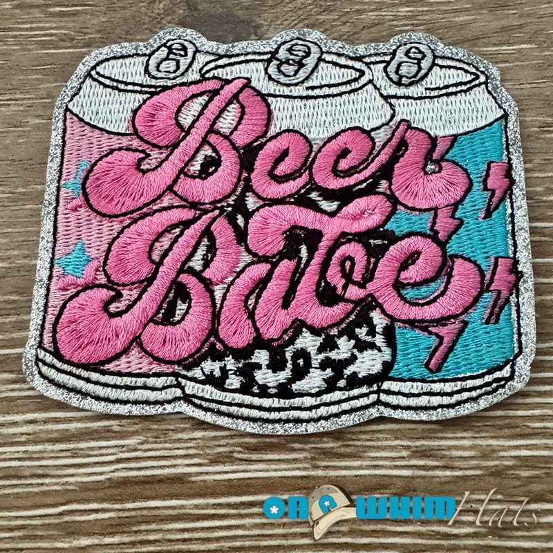 On A Whim Hats Beer Babe Iron-On Patch