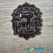 On A Whim Hats Best B Job Iron-On Patch