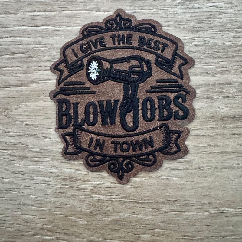 On A Whim Hats Best B Job Iron-On Patch
