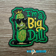 On A Whim Hats Big Dill Iron-On Patch