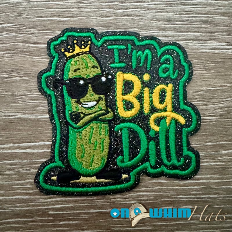 On A Whim Hats Big Dill Iron-On Patch