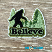 On A Whim Hats Big Foot Iron-On Patch