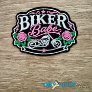 On A Whim Hats Biker Babe Iron-On Patch