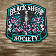 On A Whim Hats Black Sheep Society Iron-On Patch