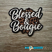 On A Whim Hats Blessed and Boujee Iron-On Patch