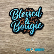 On A Whim Hats Blessed and Boujee Iron-On Patch