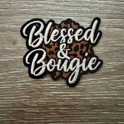 On A Whim Hats Blessed and Boujee Iron-On Patch
