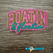 On A Whim Hats Boatin' and Floatin' Iron-On Patch