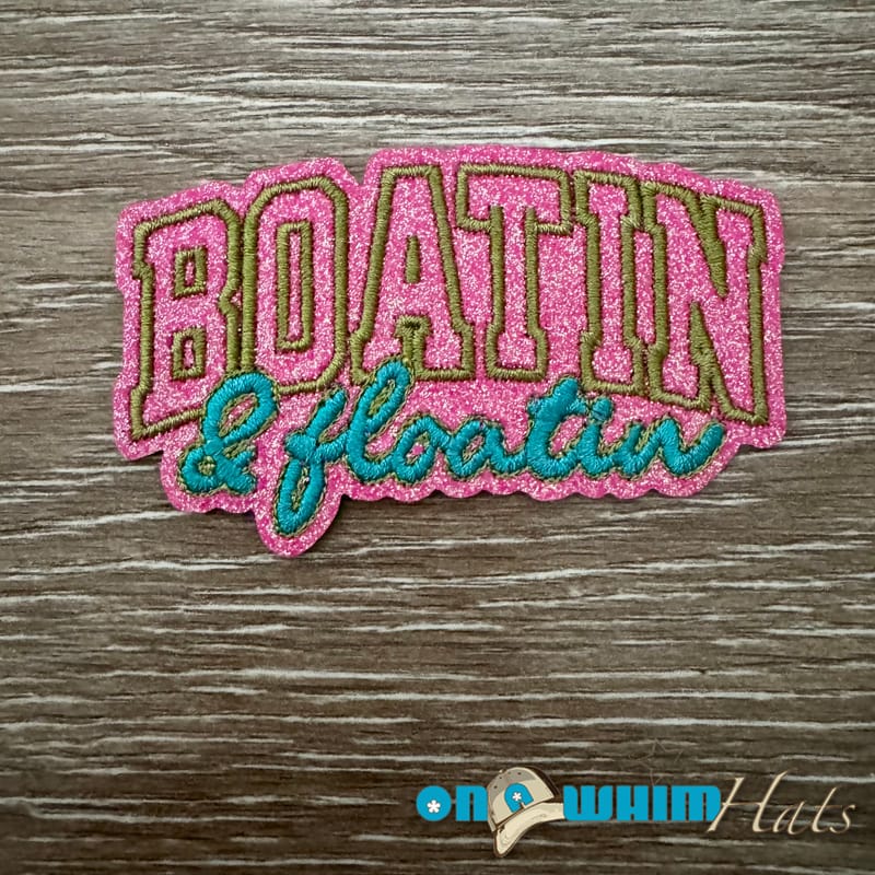 On A Whim Hats Boatin' and Floatin' Iron-On Patch
