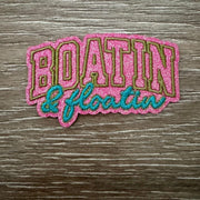 On A Whim Hats Boatin' and Floatin' Iron-On Patch
