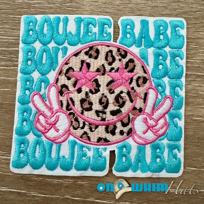 On A Whim Hats Boujee Babe Iron-On Patch