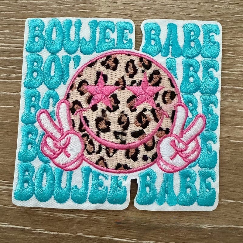 On A Whim Hats Boujee Babe Iron-On Patch