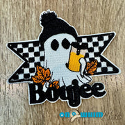 On A Whim Hats Boujee Ghost Iron-On Patch