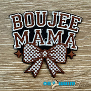 On A Whim Hats Boujee Mama Iron-On Patch