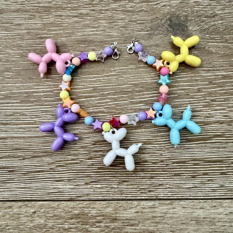 On A Whim Hats Pastel Balloon Animal Dog Charm Bracelet