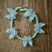 On A Whim Hats Mint Pearl Bow Bracelet