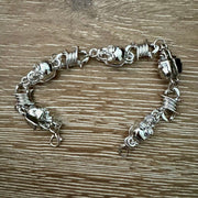 On A Whim Hats Skulls & Wire Bracelet