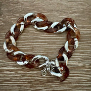 On A Whim Hats Tortoise Chunky Chain Bracelet