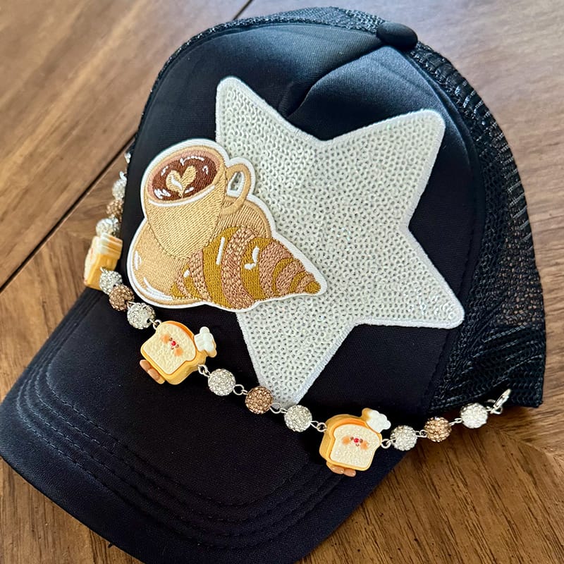 On a whim Hats Breakfast Babe Trucker Hat