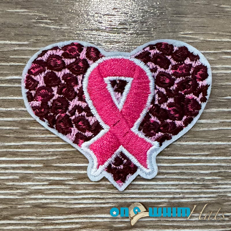 On A Whim Hats Breast Cancer Awareness Iron-On Patch