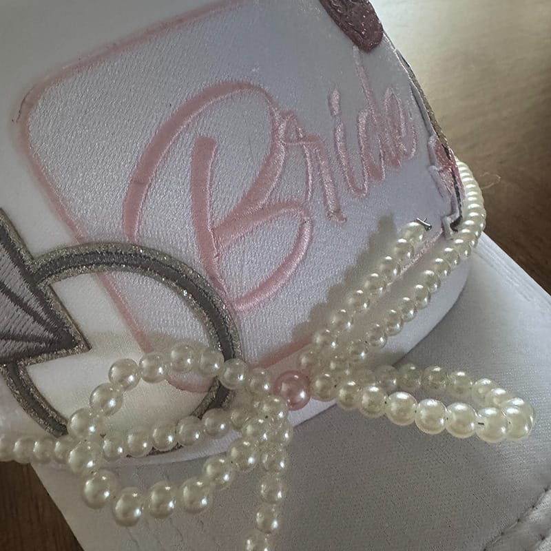 On A Whim Hats Bride Handmade Trucker Hat