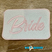 On A Whim Hats Bride Iron-On Patch