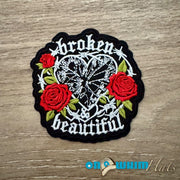 On A Whim Hats Broken and Beautiful Iron-On Patch