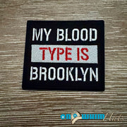 On A Whim Hats Brooklyn Iron-On Patch