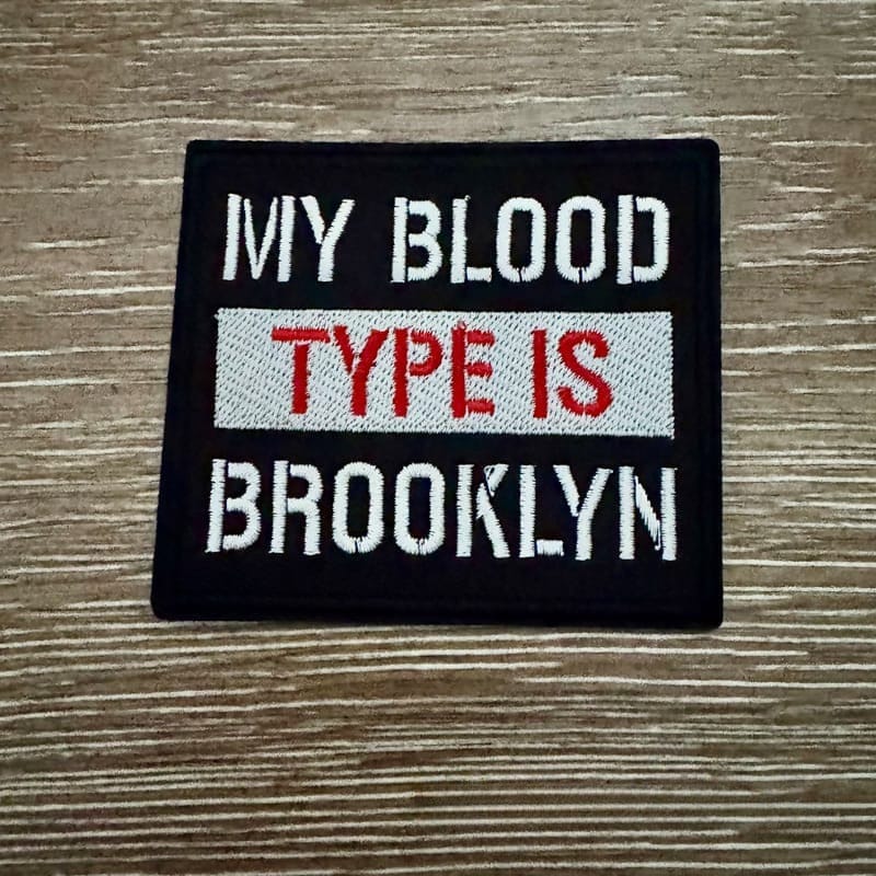 On A Whim Hats Brooklyn Iron-On Patch