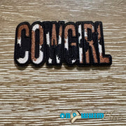 On A Whim Hats Brown Cowgirl Iron-On Patch
