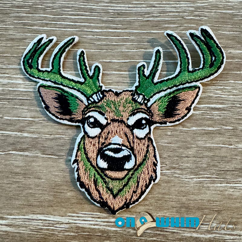 On A Whim Hats Buck Iron-On Patch