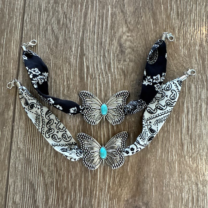 On A Whim Hats Butterfly Bandana Hat Chain