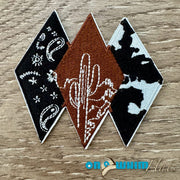 On A Whim Hats Cactus Bandana Iron-On Patch
