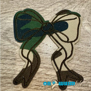 On A Whim Hats Camo Bow Iron-On Patch