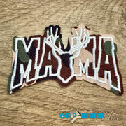 On A Whim Hats Camo Mama Iron-On Patch