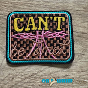 On A Whim Hats Can't Be Tamed Embroidered Iron-On Patch