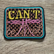 On A Whim Hats Can't Be Tamed Embroidered Iron-On Patch