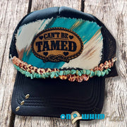 On A Whim Hats Can't Be Tamed Handmade Trucker Hat