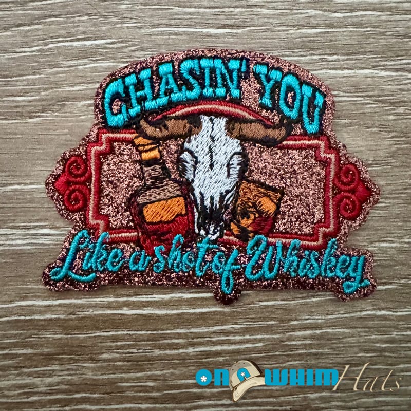 On A Whim Hats Chasin' You Iron-On Patch